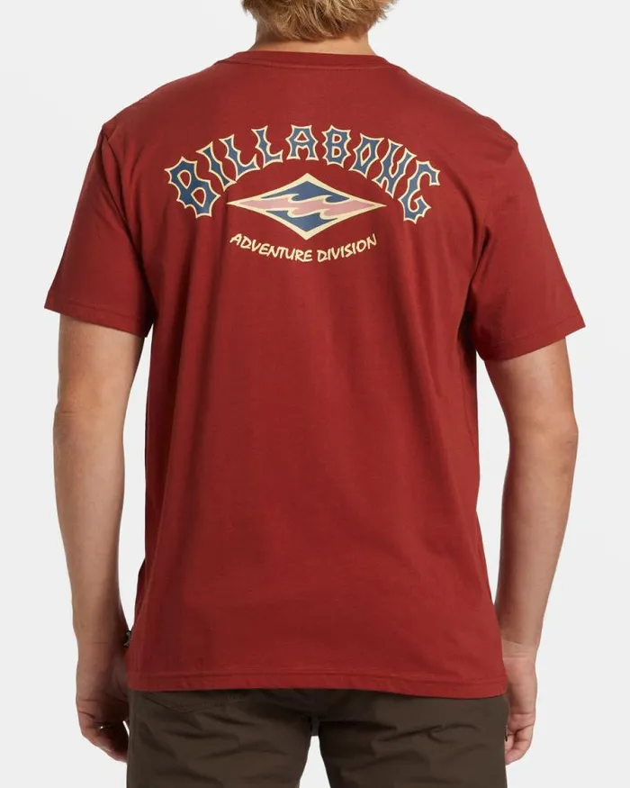 Billabong TShirts Arch TShirt Sangria 8211 Men
