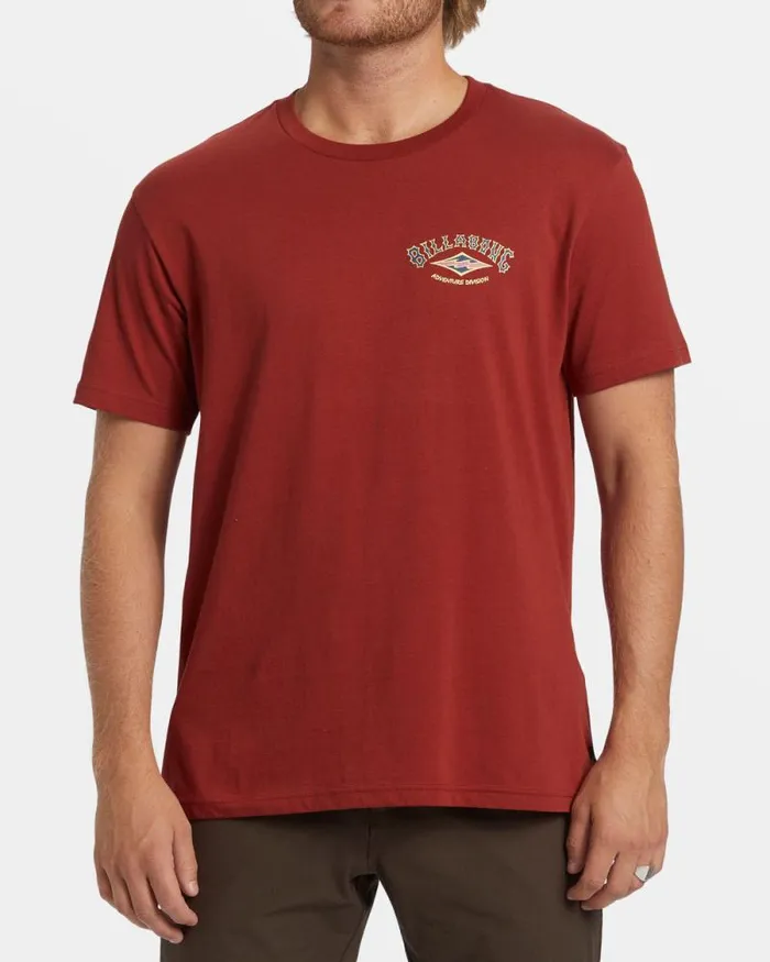 Billabong TShirts Arch TShirt Sangria 8211 Men Billabong TShirts Arch TShirt Sangria 8211 Men