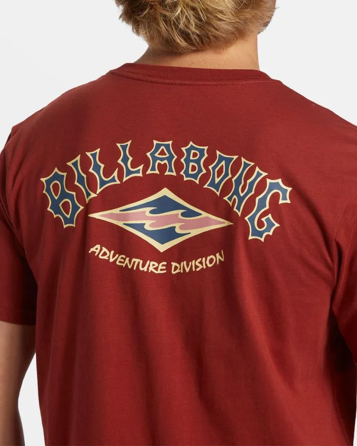 Billabong TShirts Arch TShirt Sangria 8211 Men Billabong TShirts Arch TShirt Sangria 8211 Men