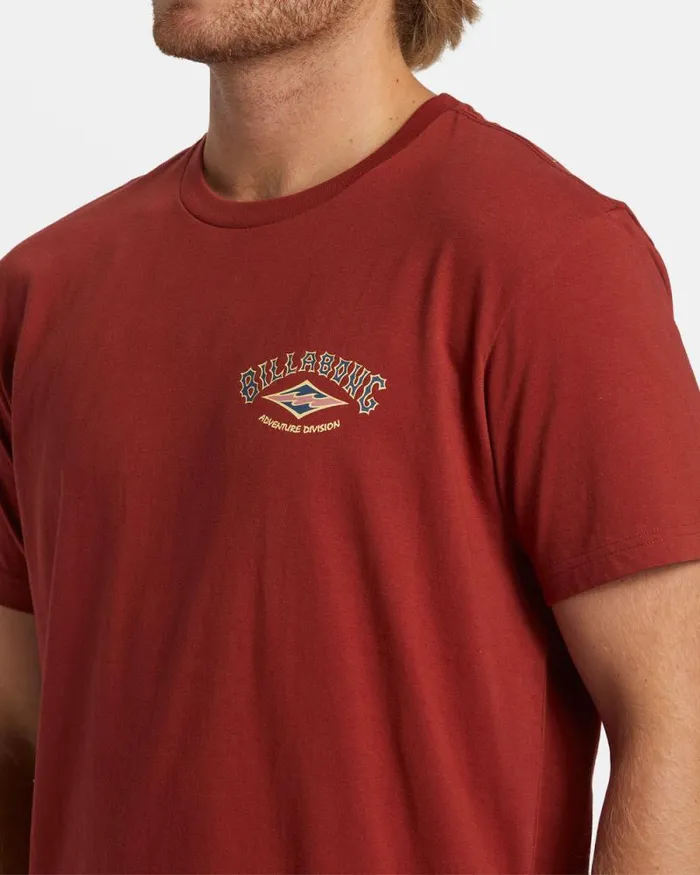 Billabong TShirts Arch TShirt Sangria 8211 Men Billabong TShirts Arch TShirt Sangria 8211 Men