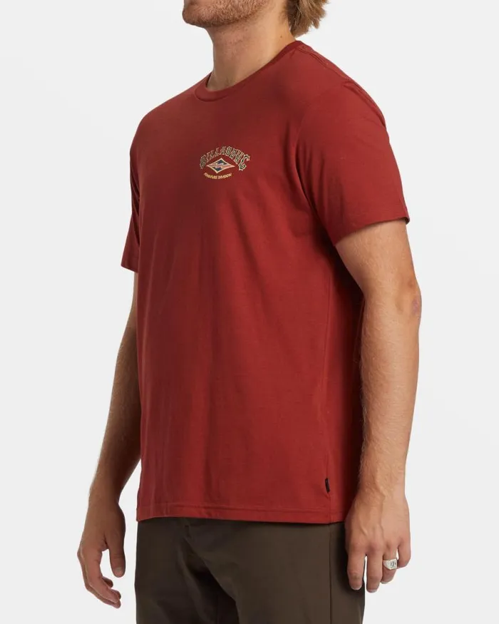 Billabong TShirts Arch TShirt Sangria 8211 Men Billabong TShirts Arch TShirt Sangria 8211 Men