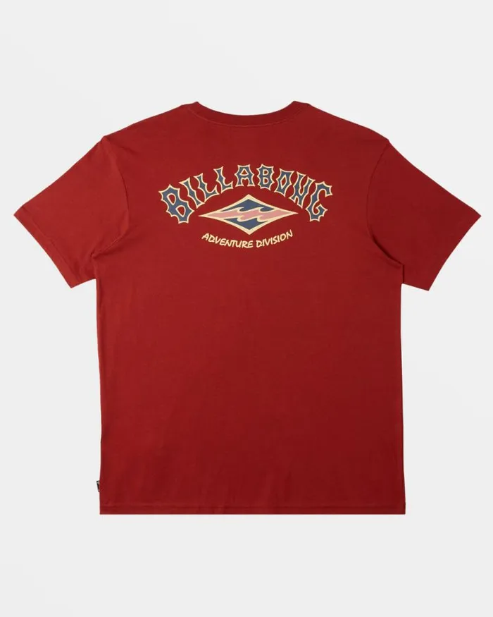 Billabong TShirts Arch TShirt Sangria 8211 Men Billabong TShirts Arch TShirt Sangria 8211 Men