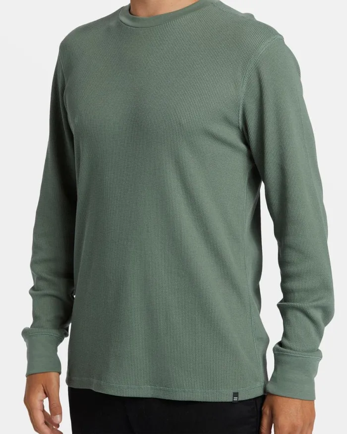 Billabong TShirts Essential Long Sleeve Thermal Top Fern 8211 Men