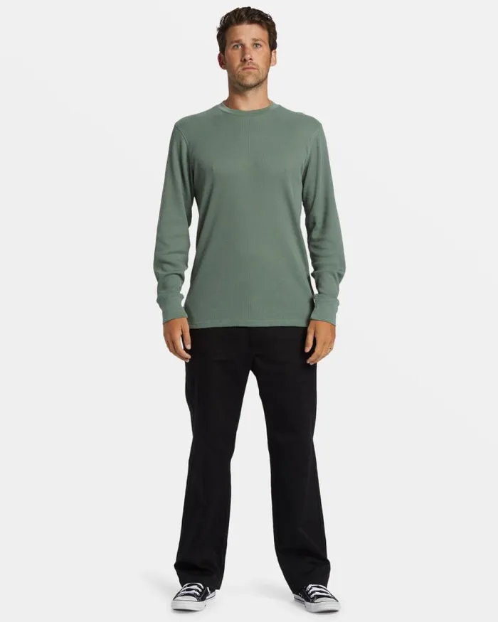 Billabong TShirts Essential Long Sleeve Thermal Top Fern 8211 Men