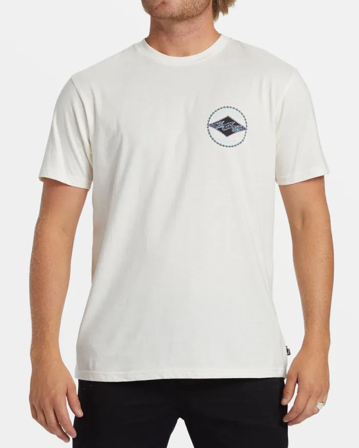 Billabong TShirts Rotor Diamond TShirt Off White 8211 Men
