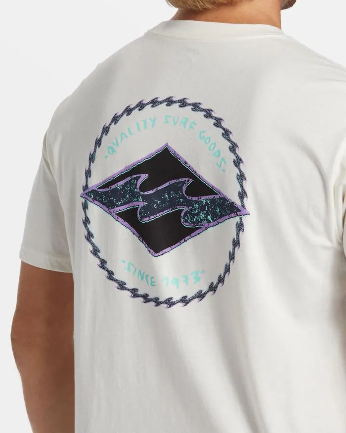 Billabong TShirts Rotor Diamond TShirt Off White 8211 Men