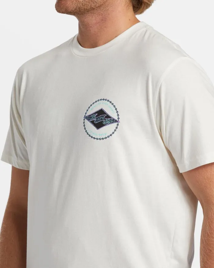 Billabong TShirts Rotor Diamond TShirt Off White 8211 Men