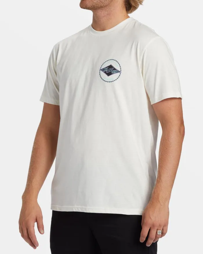 Billabong TShirts Rotor Diamond TShirt Off White 8211 Men