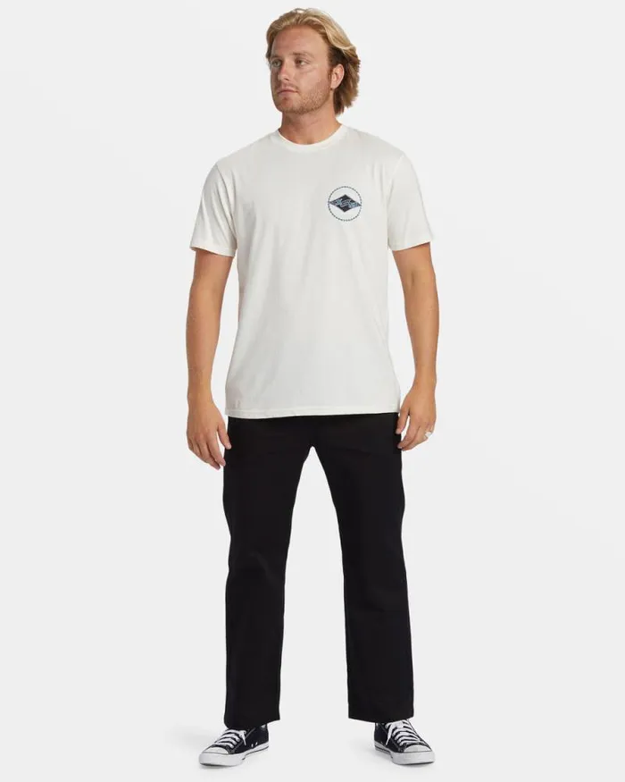 Billabong TShirts Rotor Diamond TShirt Off White 8211 Men
