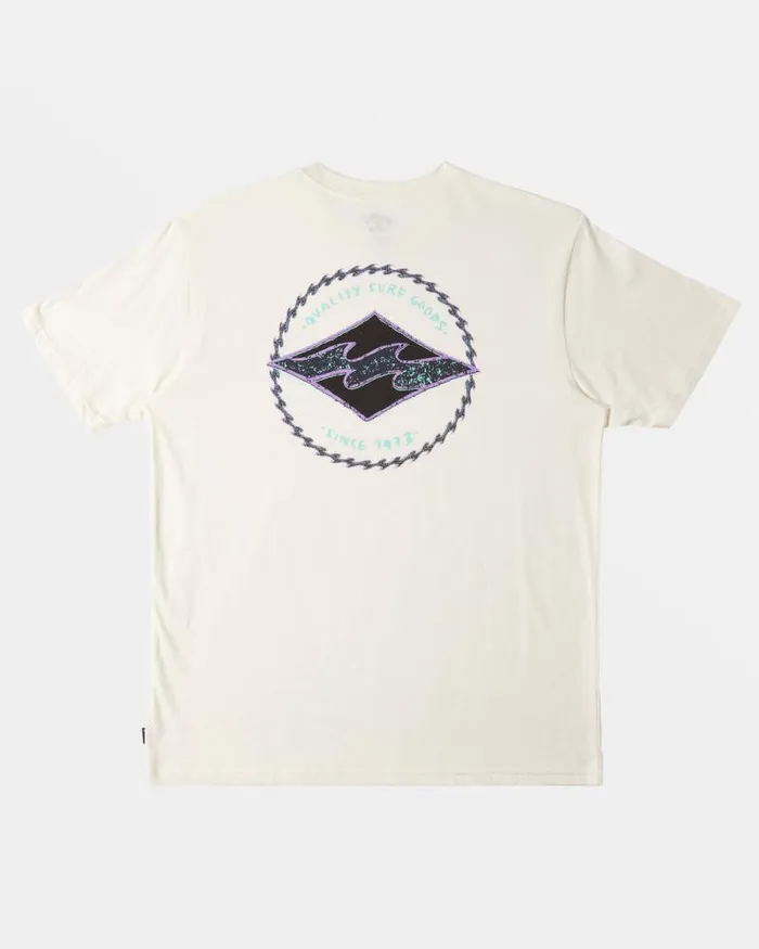 Billabong TShirts Rotor Diamond TShirt Off White 8211 Men