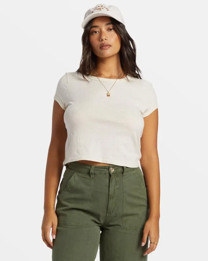 Billabong Tops Daily TShirt Whitecap 8211 Women