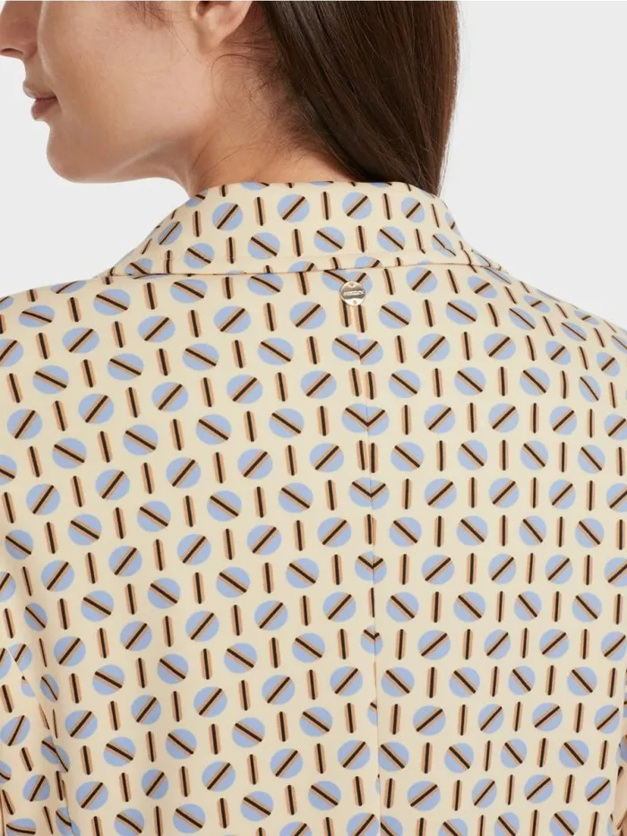 Blazer Damen Marc Cain Blazer Im Grafischen Dessin Dark Cream