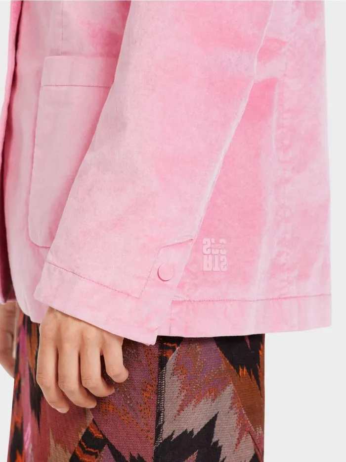 Blazer Damen Marc Cain Blazer Im Weichen Material Bright Orchid