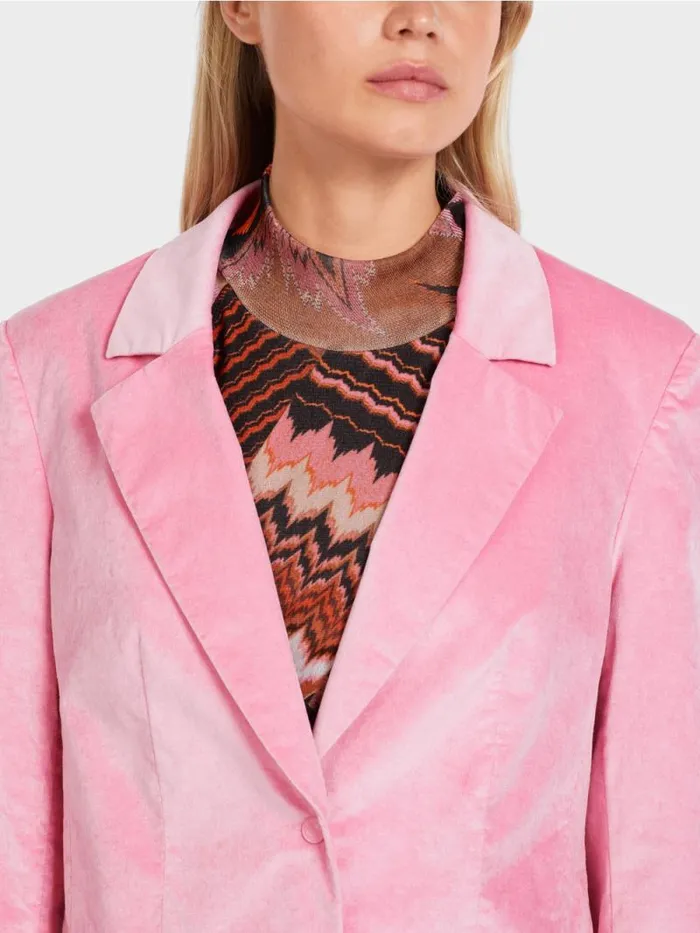 Blazer Damen Marc Cain Blazer Im Weichen Material Bright Orchid