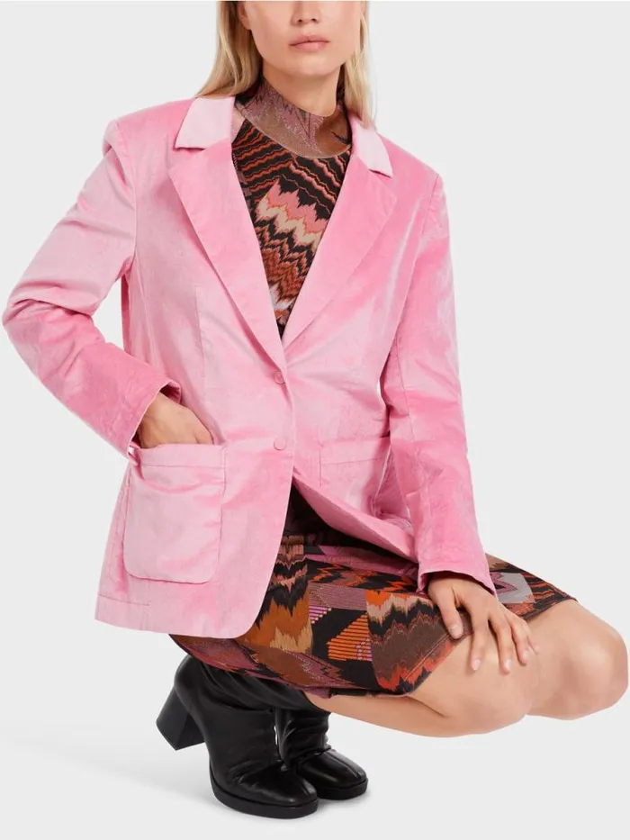Blazer Damen Marc Cain Blazer Im Weichen Material Bright Orchid