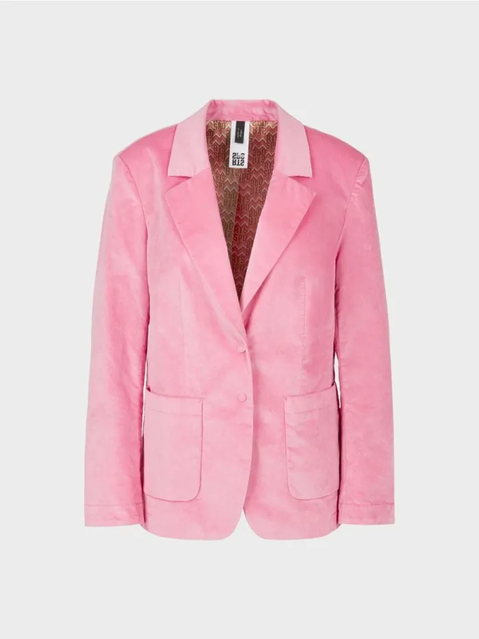 Blazer Damen Marc Cain Blazer Im Weichen Material Bright Orchid