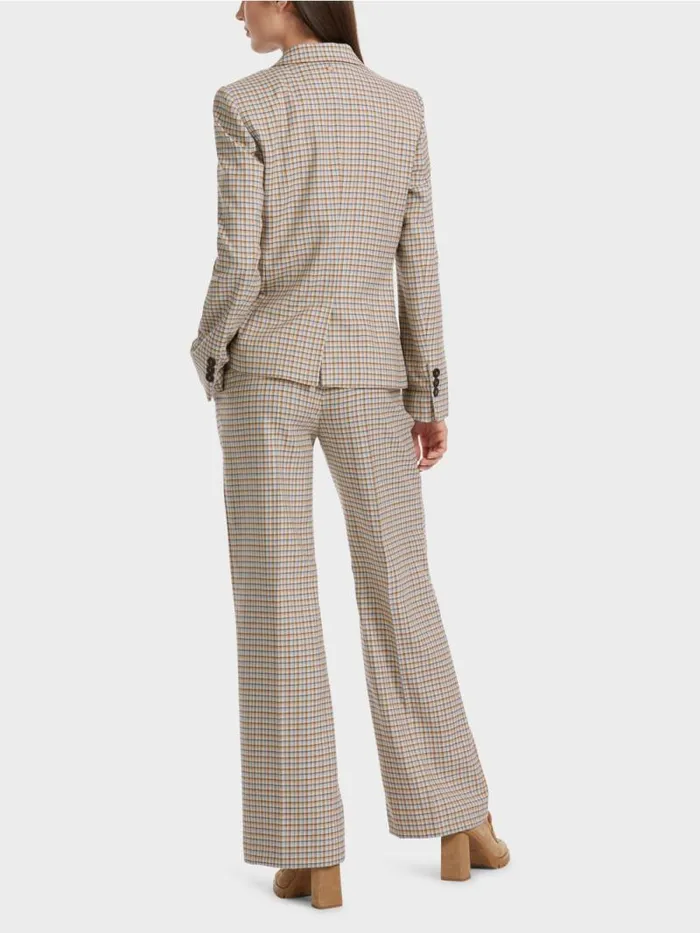 Blazer Damen Marc Cain Karierter Blazer Dark Summer Sky