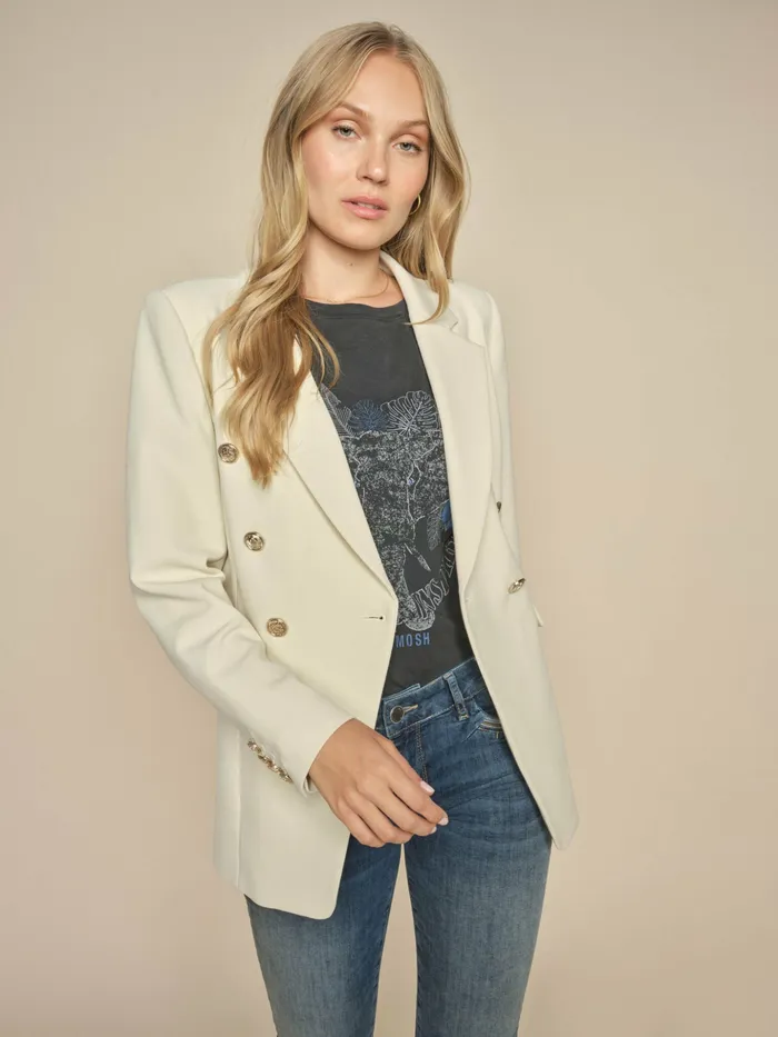 Blazers MOS MOSH Women MMBabeth Lunie Blazer Ecru Blazers MOS MOSH Women MMBabeth Lunie Blazer Ecru
