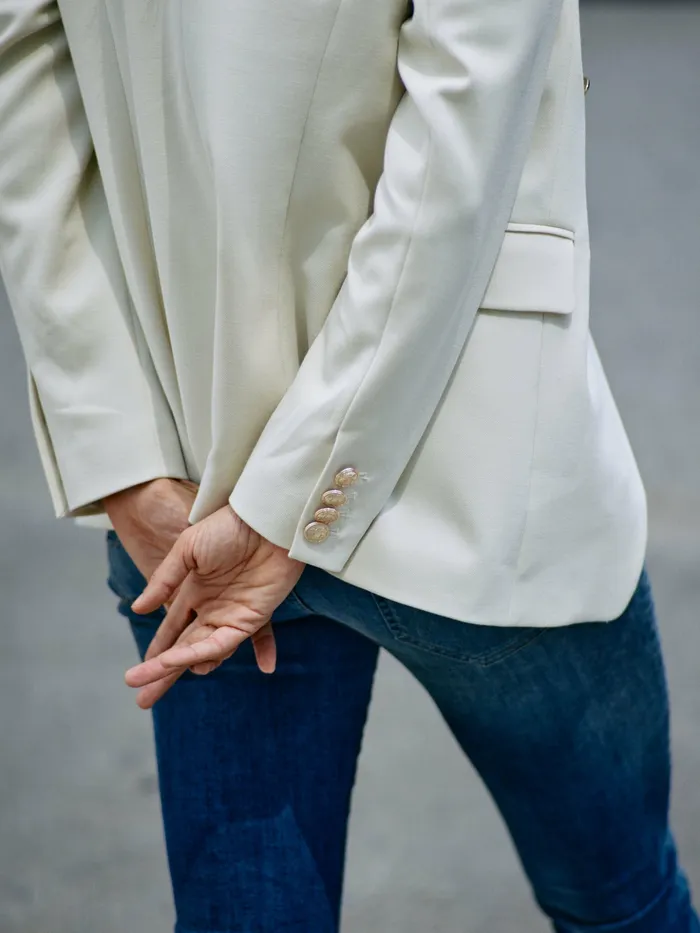 Blazers MOS MOSH Women MMBabeth Lunie Blazer Ecru Blazers MOS MOSH Women MMBabeth Lunie Blazer Ecru