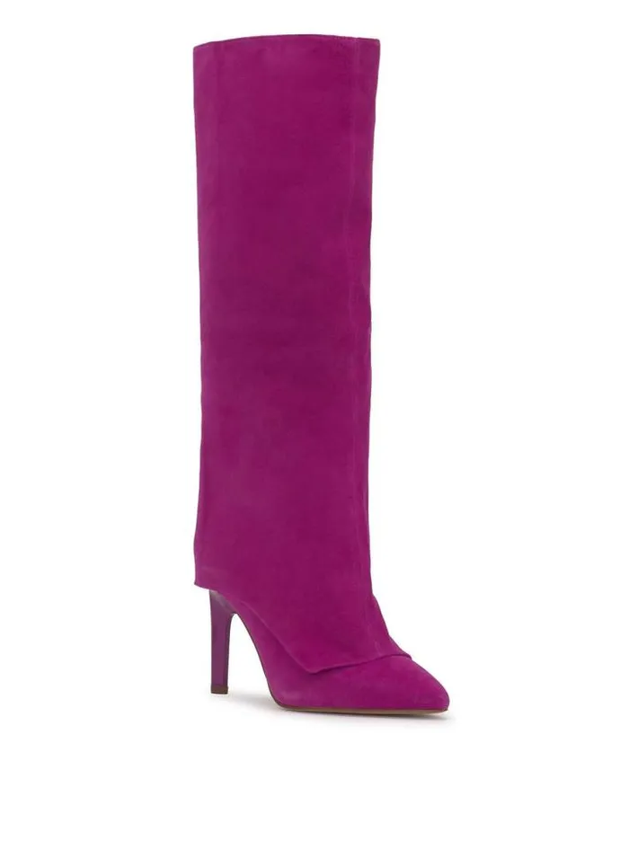 Boots and Booties Shoes Jessica Simpson Brykia Knee High Boot In Berry Blast