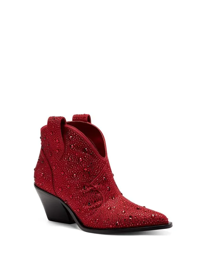 Boots and Booties Shoes Jessica Simpson Zadie Bootie In Red Crystal