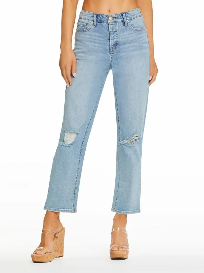 Bottoms Clothing Jessica Simpson Throwback Straight Jeans In Feel The Love