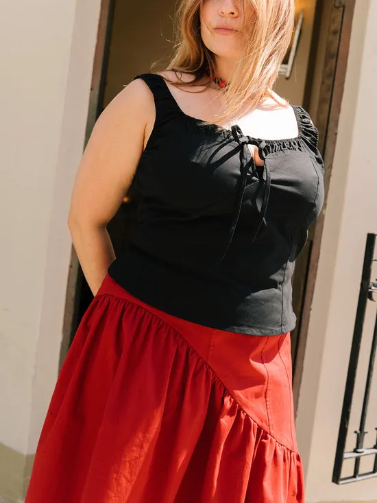 Bottoms Lisa Says Gah Women Maeve Midi Skirt Merlot
