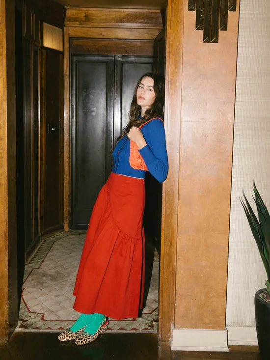 Bottoms Lisa Says Gah Women Maeve Midi Skirt Merlot