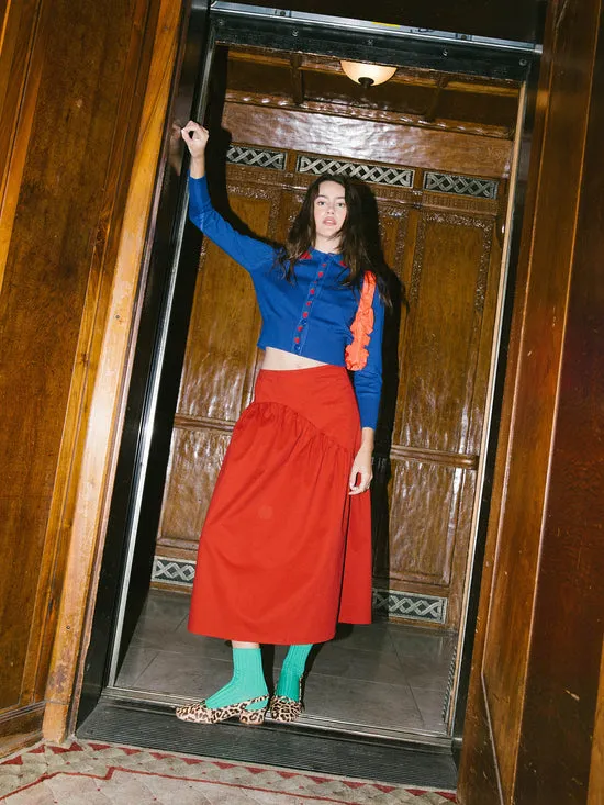 Bottoms Lisa Says Gah Women Maeve Midi Skirt Merlot