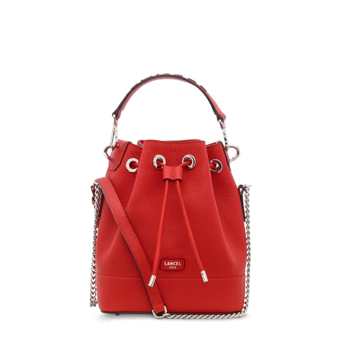 Bucket Bag Red Women Lancel Hand Bags