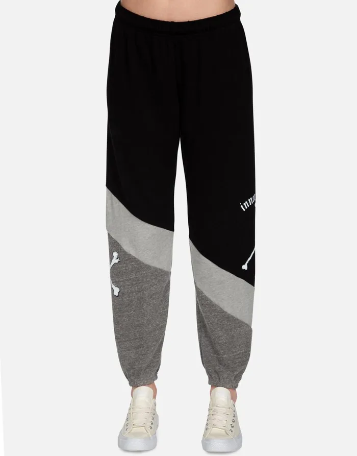 Charlene Inner Peace Sign Black Women039s Lauren Moshi Long Sweatpants