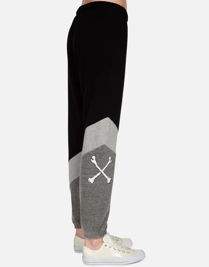 Charlene Inner Peace Sign Black Women039s Lauren Moshi Long Sweatpants