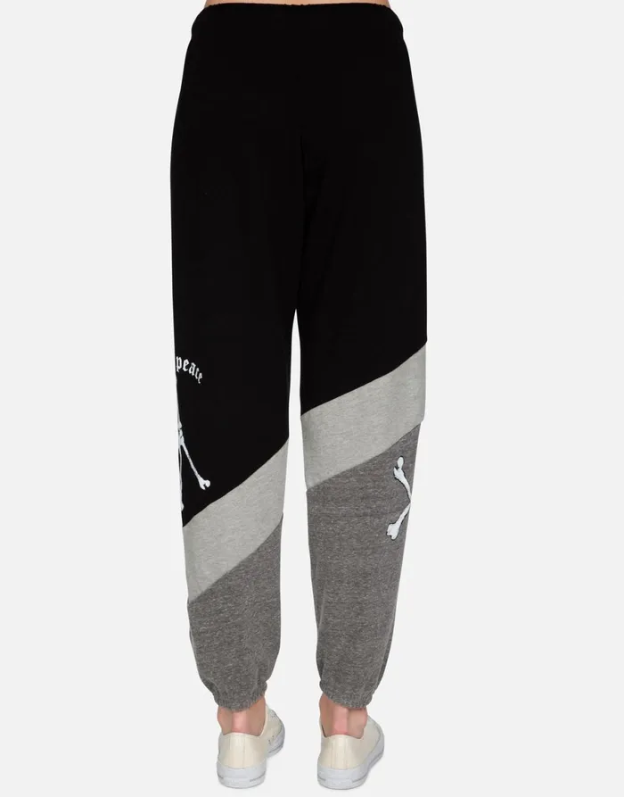 Charlene Inner Peace Sign Black Women039s Lauren Moshi Long Sweatpants