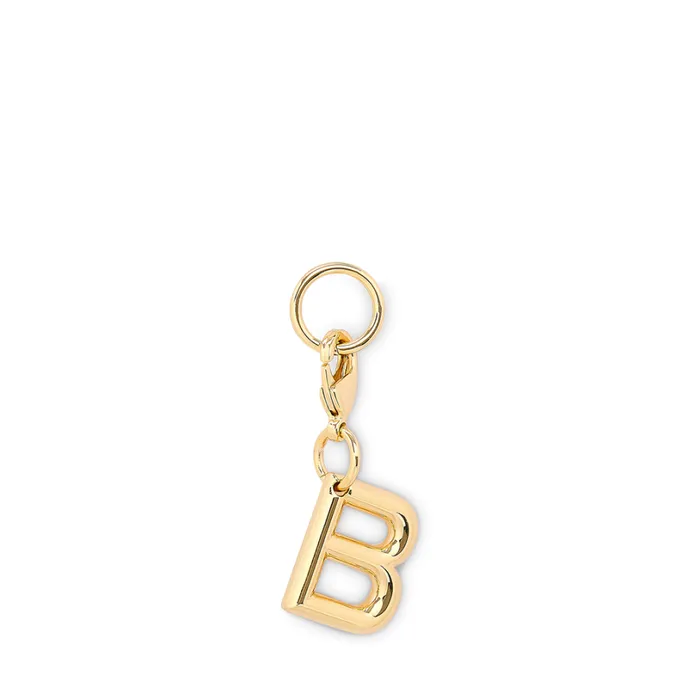 Charm Letter B Gold Color Women Lancel Key Ring