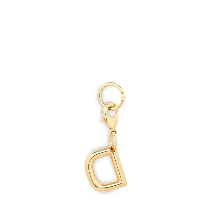 Charm Letter D Gold Color Women Lancel Key Ring Charm Letter D Gold Color Women Lancel Key Ring