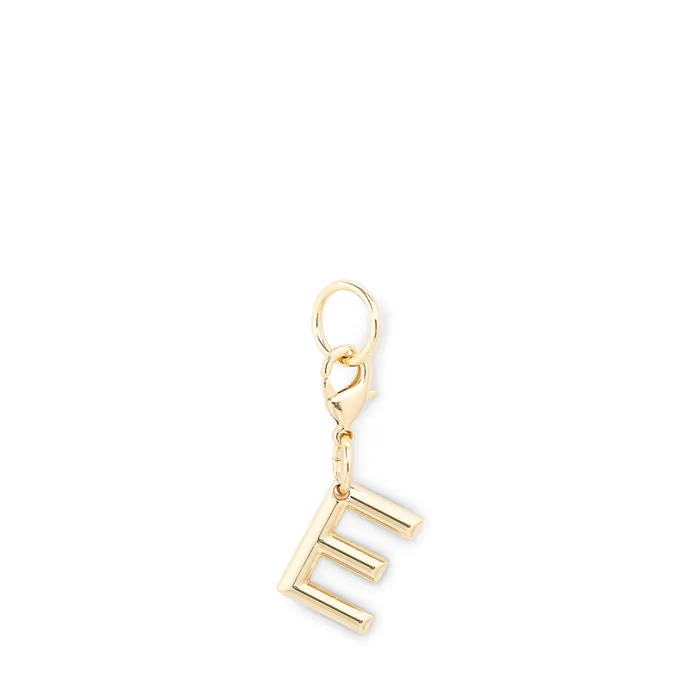 Charm Letter E Gold Color Women Lancel Key Ring