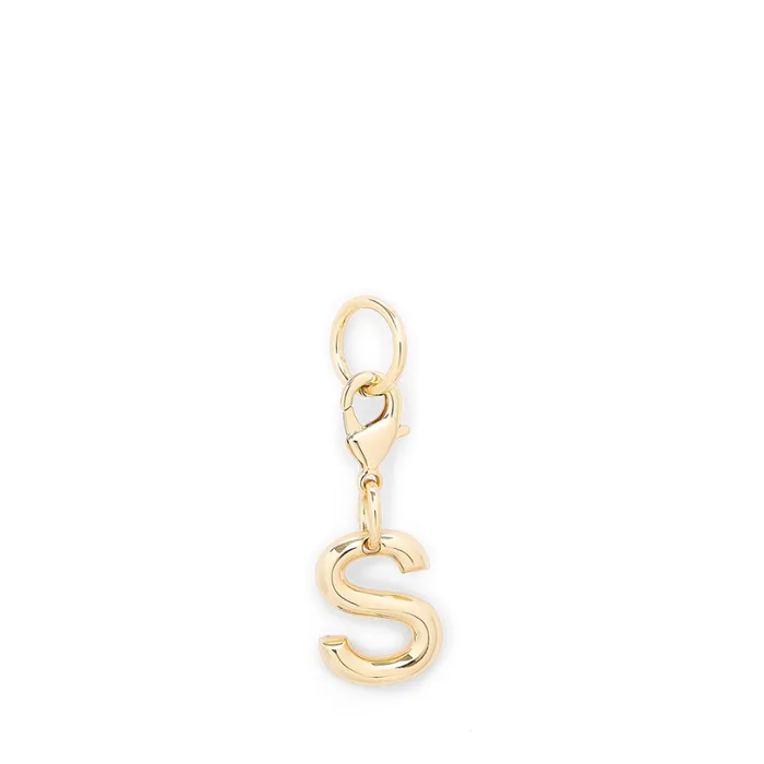 Charm Letter S Gold Color Women Lancel Key Ring