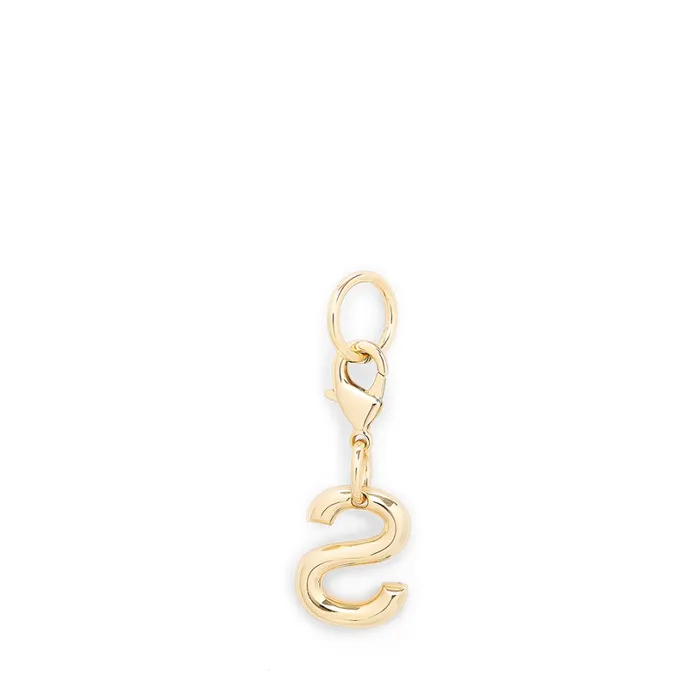 Charm Letter S Gold Color Women Lancel Key Ring