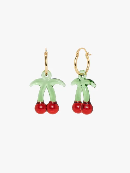 Cherry Hoops Red Women Jewelry Lisa Says Gah