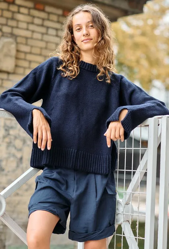 Ciao Lucia Pullovers Brolio Pullover Navy 8211 Women