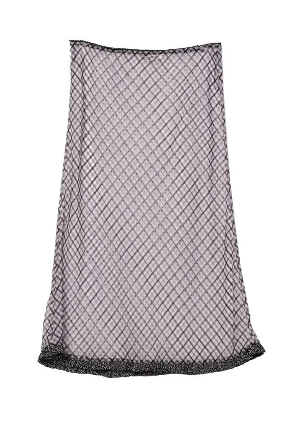 Ciao Lucia Skirts Valeria Sheer Plaid Organza Midi Skirt 8211 Women