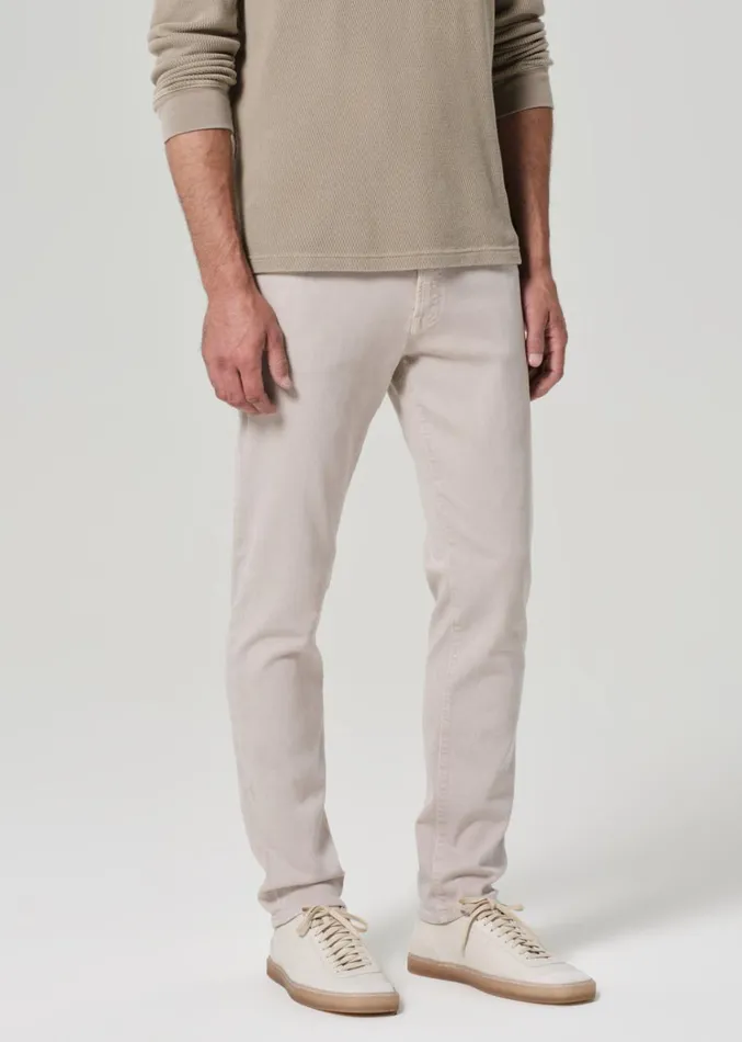 Citizens Of Humanity Adler Slim Soft Weft In Gris Men Pants