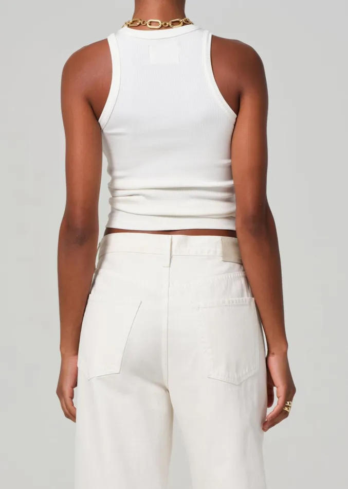 Citizens Of Humanity Akira Tank In Ivory Women Tops