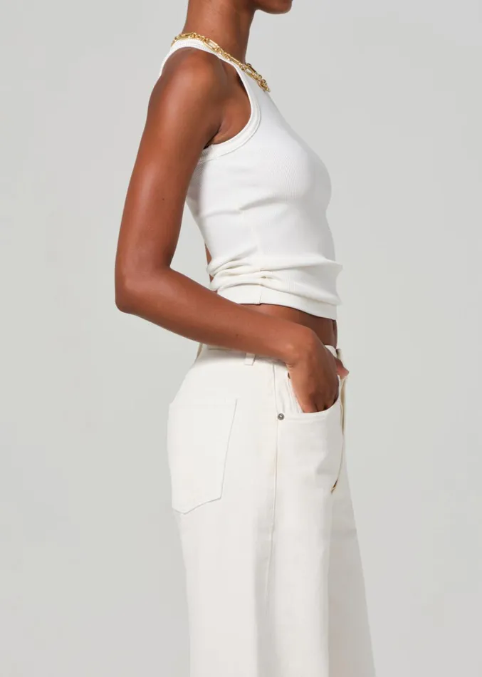Citizens Of Humanity Akira Tank In Ivory Women Tops