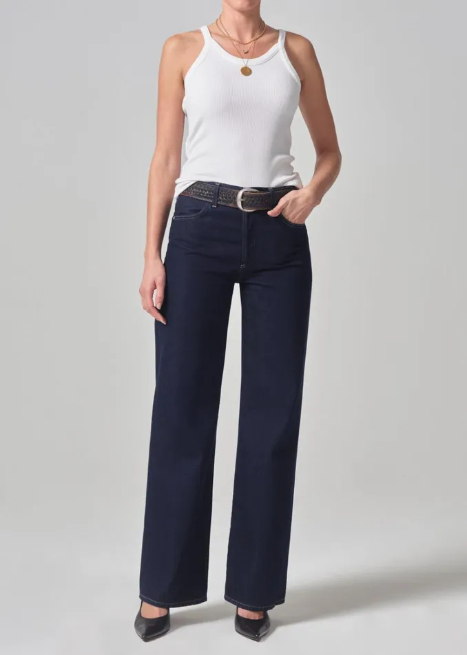 Citizens Of Humanity Annina High Rise Wide Leg 33034 In Hudson Women Jeans