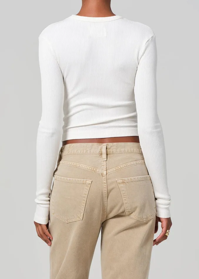 Citizens Of Humanity Bina Crewneck In Canvas Women Tops