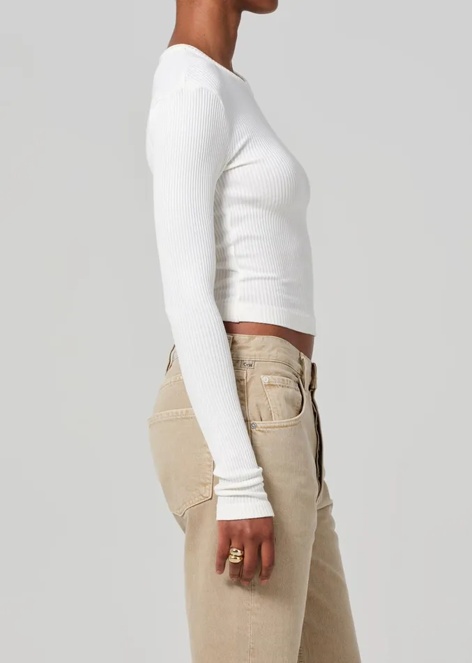 Citizens Of Humanity Bina Crewneck In Canvas Women Tops