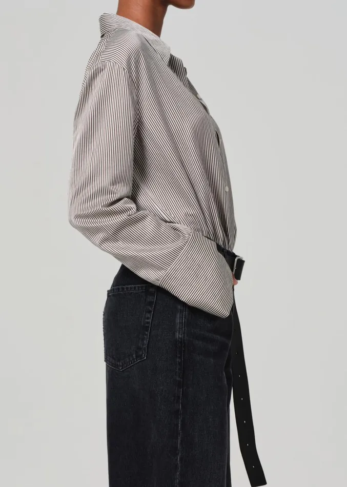 Citizens Of Humanity Camilia Shirt In Venetian Stripe Women Tops