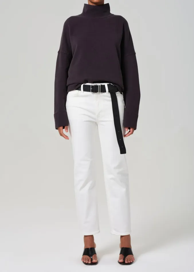 Citizens Of Humanity Cara Turtleneck In Charcoal Women Tops