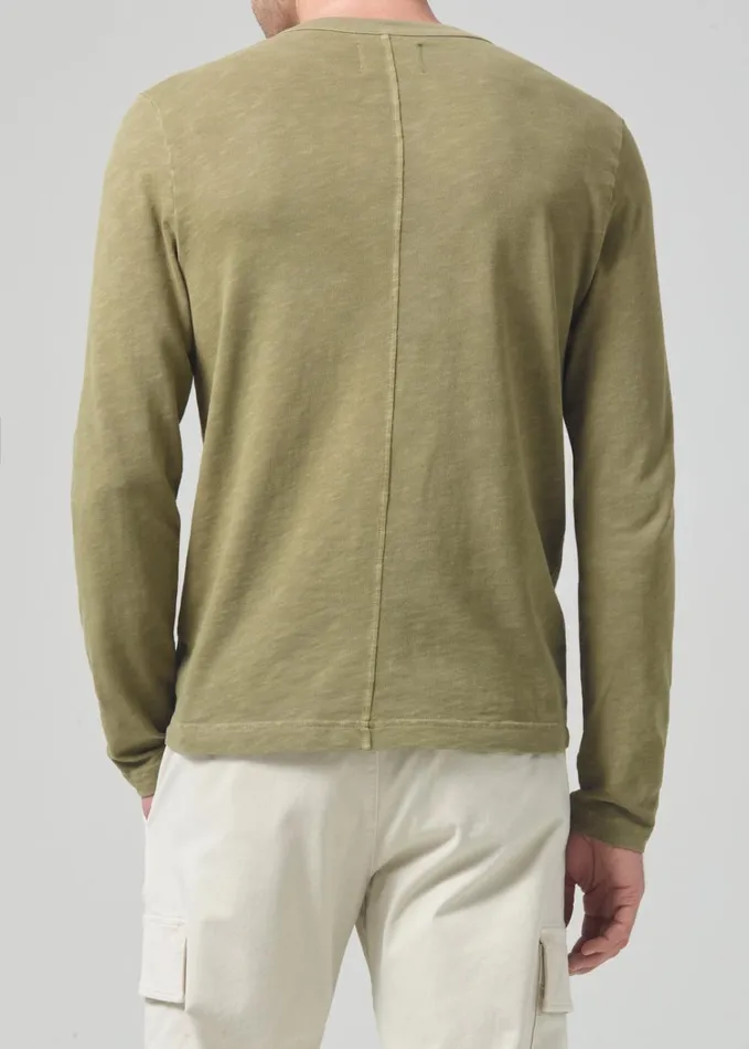 Citizens Of Humanity Classic Henley In Canape Men Shirts